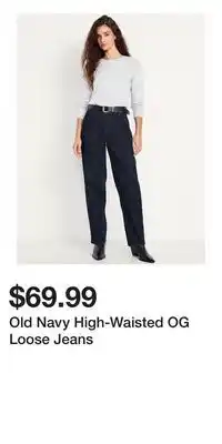 Old Navy Old Navy High-Waisted OG Loose Jeans offer