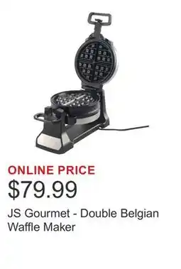 Costco JS Gourmet - Double Belgian Waffle Maker offer