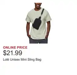 Costco Lolë Unisex Mini Sling Bag offer