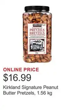Costco Kirkland Signature Peanut Butter Pretzels, 1.56 kg offer