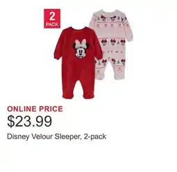 Costco Disney Velour Sleeper, 2-pack offer