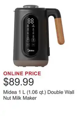 Costco Midea 1 L (1.06 qt.) Double Wall Nut Milk Maker offer