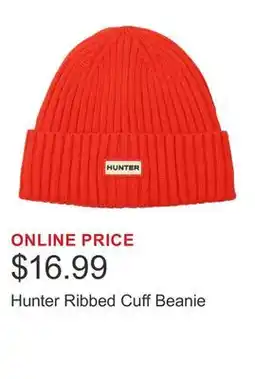 Costco Hunter Ribbed Cuff Beanie offer