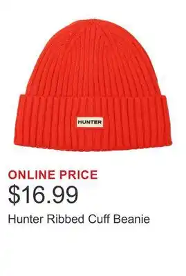 Costco Hunter Ribbed Cuff Beanie offer