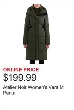 Costco Atelier Noir Women's Vera M Parka offer