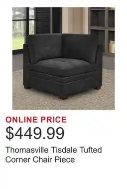 Costco Thomasville Tisdale Tufted Corner Chair Piece offer