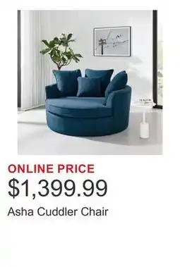 Costco Asha Cuddler Chair offer