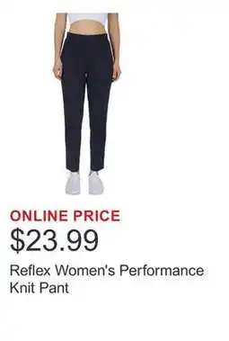 Costco Reflex Women's Performance Knit Pant offer