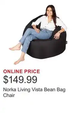 Costco Norka Living Vista Bean Bag Chair offer