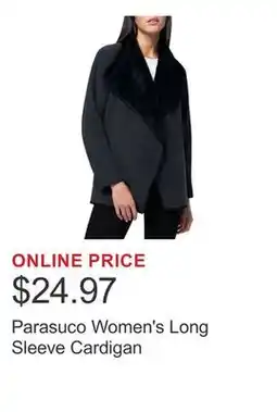 Costco Parasuco Women's Long Sleeve Cardigan offer