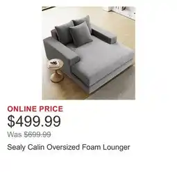 Costco Sealy Calin Oversized Foam Lounger offer