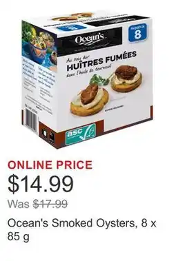 Costco Ocean's Smoked Oysters, 8 x 85 g offer