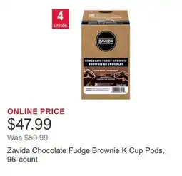 Costco Zavida Chocolate Fudge Brownie K Cup Pods, 96-count offer