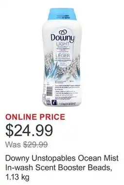Costco Downy Unstopables Ocean Mist In-wash Scent Booster Beads, 1.13 kg offer