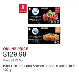 Costco Blue Tide Tuna and Salmon Tartare Bundle, 16 × 120 g offer