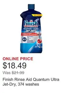 Costco Finish Rinse Aid Quantum Ultra Jet-Dry, 374 washes offer