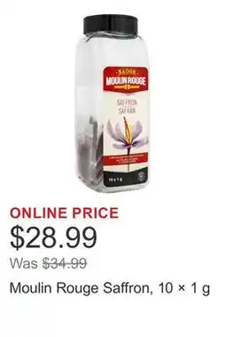 Costco Moulin Rouge Saffron, 10 Γ 1 g offer
