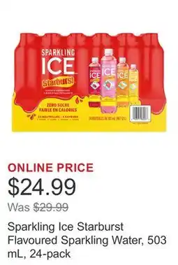 Costco Sparkling Ice Starburst Flavoured Sparkling Water, 503 mL, 24-pack offer