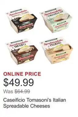Costco Caseificio Tomasoni's Italian Spreadable Cheeses offer