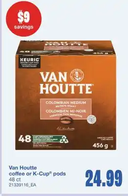 Wholesale Club Van Houtte coffee or K-Cup pods offer