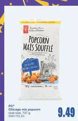 Wholesale Club PC Chicago mix popcorn offer