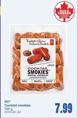 Wholesale Club PC Cocktail smokies offer