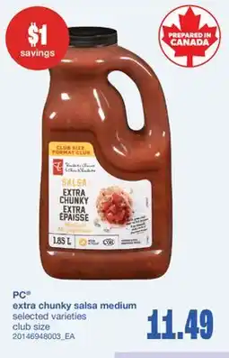 Wholesale Club PC extra chunky salsa medium offer