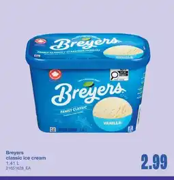 Wholesale Club Breyers classic ice cream offer