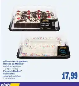 Wholesale Club gâteaux rectangulaires Délices du MarchéMC offer