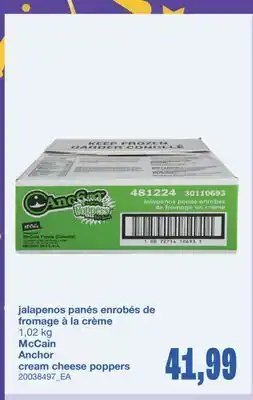 Wholesale Club jalapenos panés enrobés de fromage à la crème offer