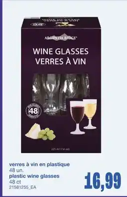 Wholesale Club verres à vin en plastique offer