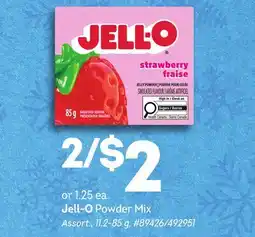 Giant Tiger Jell-O Powder Mix offer