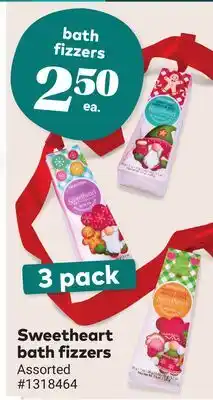 Giant Tiger Sweetheart bath fizzers offer