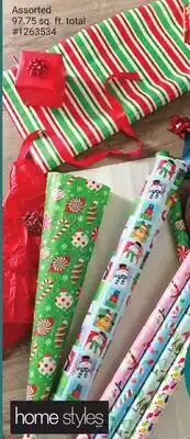 Giant Tiger 4 PACK gift wrap rolls offer