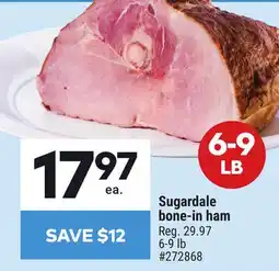 Giant Tiger Sugardale bone-in ham offer