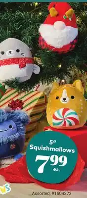 Giant Tiger 5 Squishmallows offer