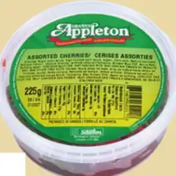 Giant Tiger Granny Appleton glazed cherries offer