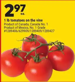 Giant Tiger 1 lb tomatoes on the vine offer
