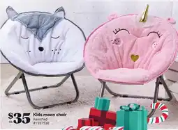 Giant Tiger Kids moon chair offer