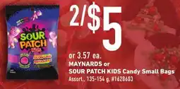 Giant Tiger MAYNARDS or SOUR PATCH KIDS Candy Small Bags offer