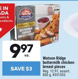Giant Tiger Watson Ridge buttermilk chicken breast pieces offer