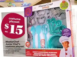 Giant Tiger MasterChef Junior Chef's costume playset offer