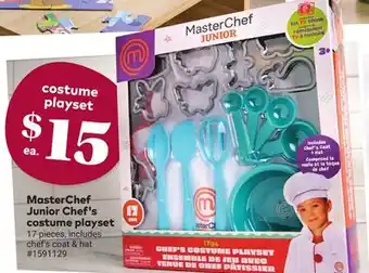 Giant Tiger MasterChef Junior Chef's costume playset offer