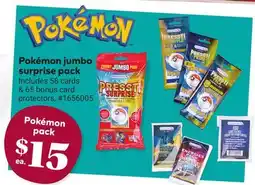 Giant Tiger Pokémon jumbo surprise pack offer