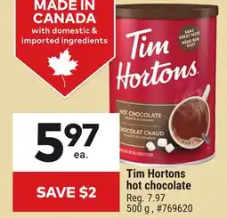 Giant Tiger Tim Hortons hot chocolate offer
