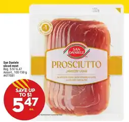 Giant Tiger San Daniele sliced meat offer