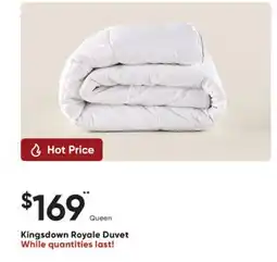Sleep Country Kingsdown Royale Duvet offer