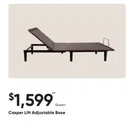 Sleep Country Casper Lift Adjustable Base offer
