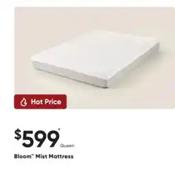 Sleep Country Bloom Mist Mattress offer