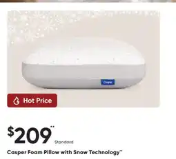 Sleep Country Casper Foam Pillow with Snow Technology offer